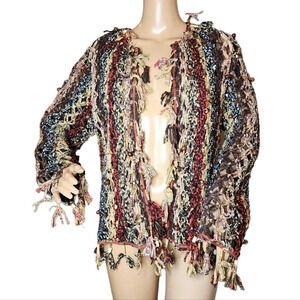 Sandy Starkman vintage shaggy cardigan jacket